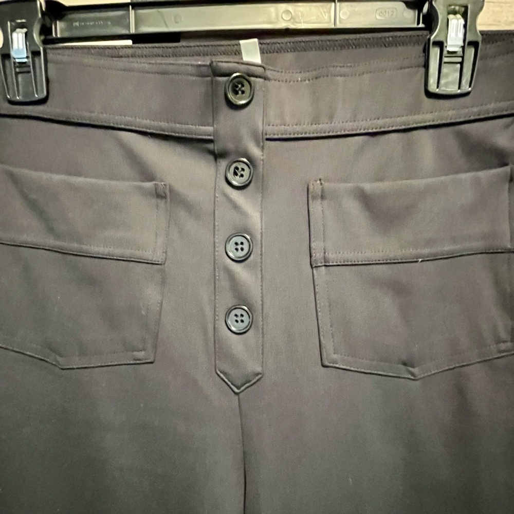 2 Pair of NWT HALARA Black Straight Leg Pants Size M and M Tall Pockets comfy - Picture 5 of 16